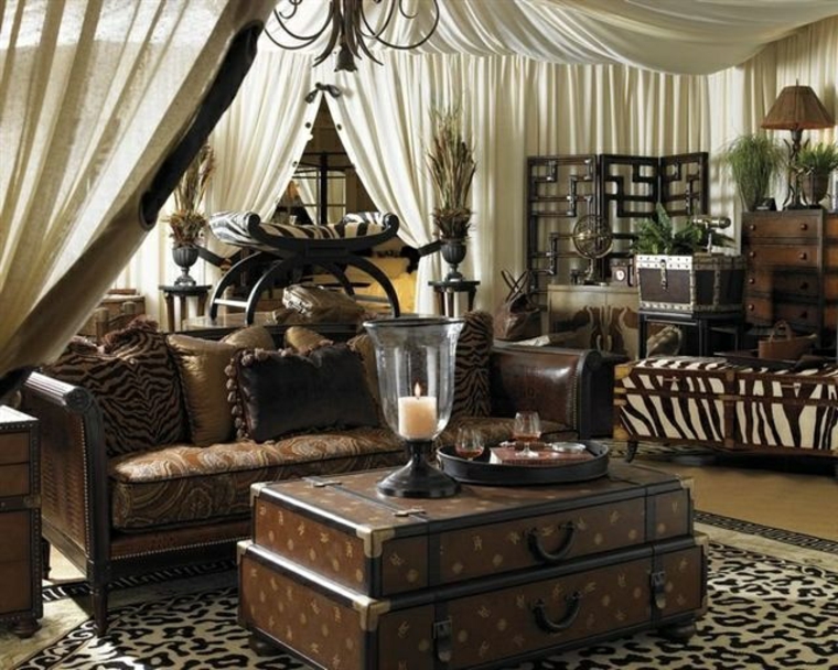 Salón de estilo colonial - elegancia y buen gusto atemporal