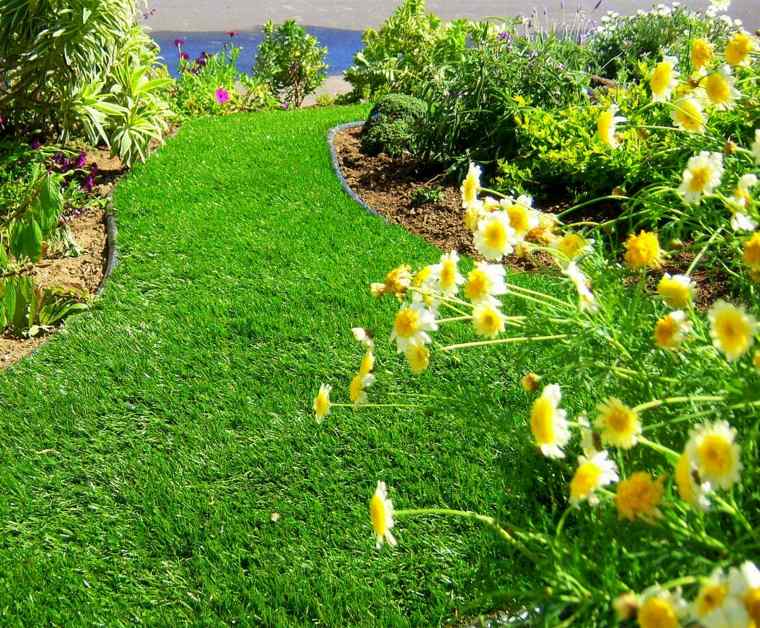 jardinería sendero-de-hierba