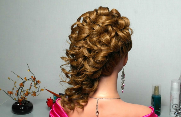 peinados con pelo recogido-semirecogido