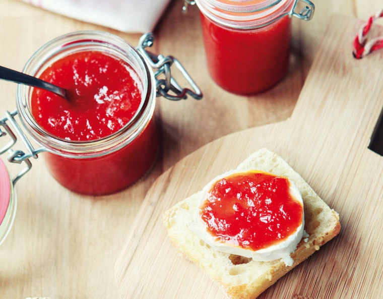 receta de mermelada de pimientos-rojos