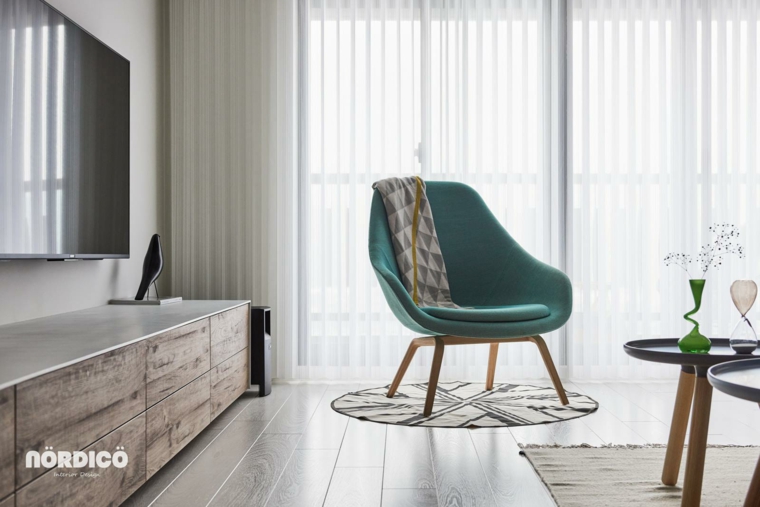 Interior moderno diseñado por el estudio de diseño NORDICO