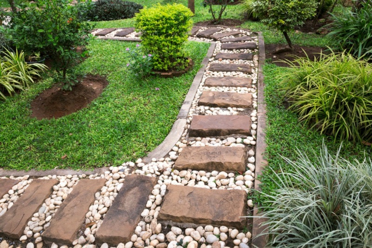 sendero-de-jardín-de-madera