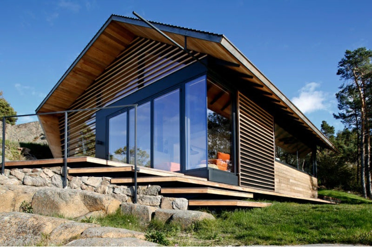 Espacios modernos - cabaña de lujo con vistas impresionantes