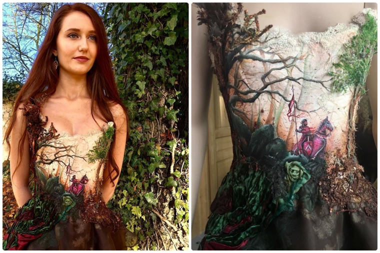 vestidos bonitos bosque