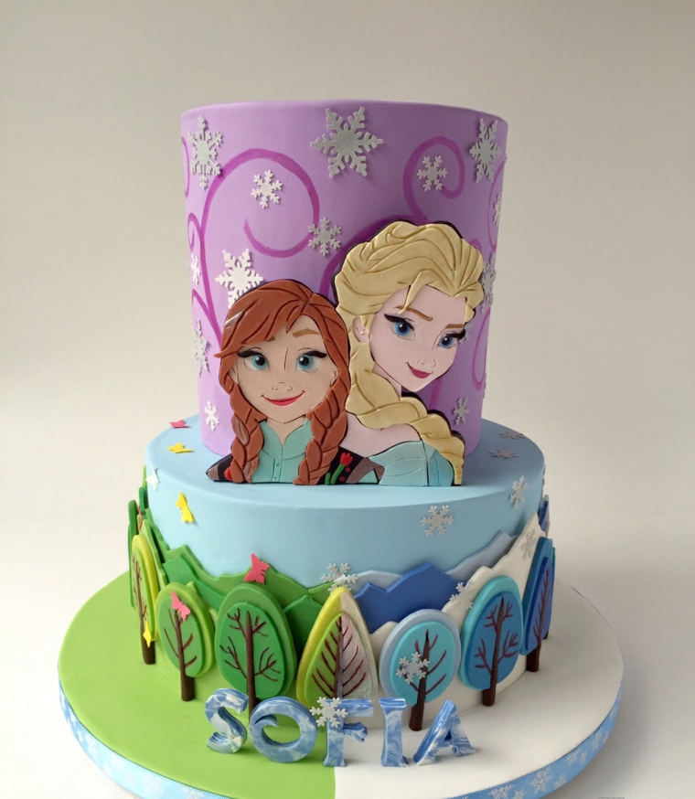 Frozen-pastel-cumpleanos-ideas-decoracion-pastel-nina