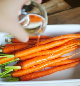 Recetas de cocina faciles - zanahorias azadas con romero