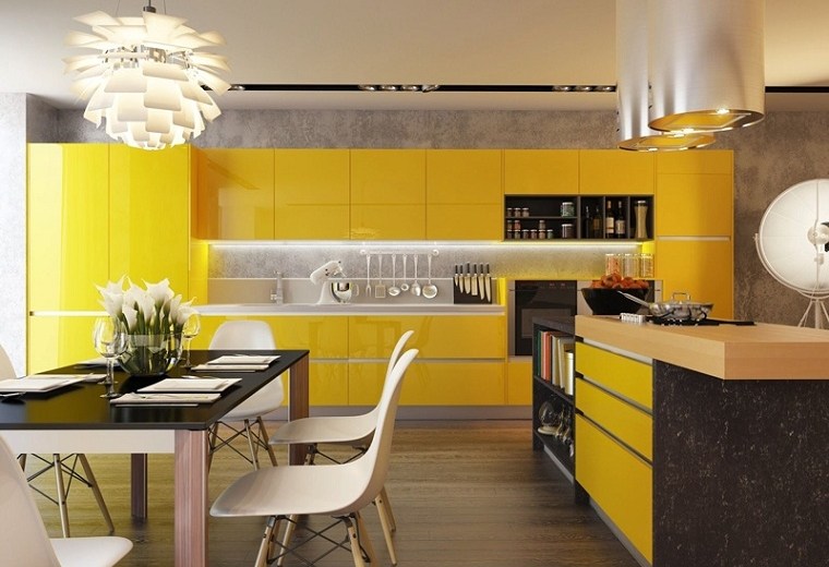 bella-cocina muebles-amarillos