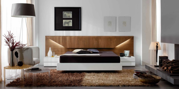 cabeceras modernas-madera-decorar-dormitorios