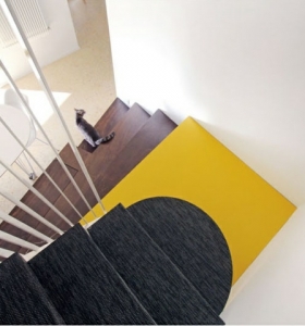 Diseño de escaleras - estilo suspendido por Francesca Perani y Bloomscape Architecture