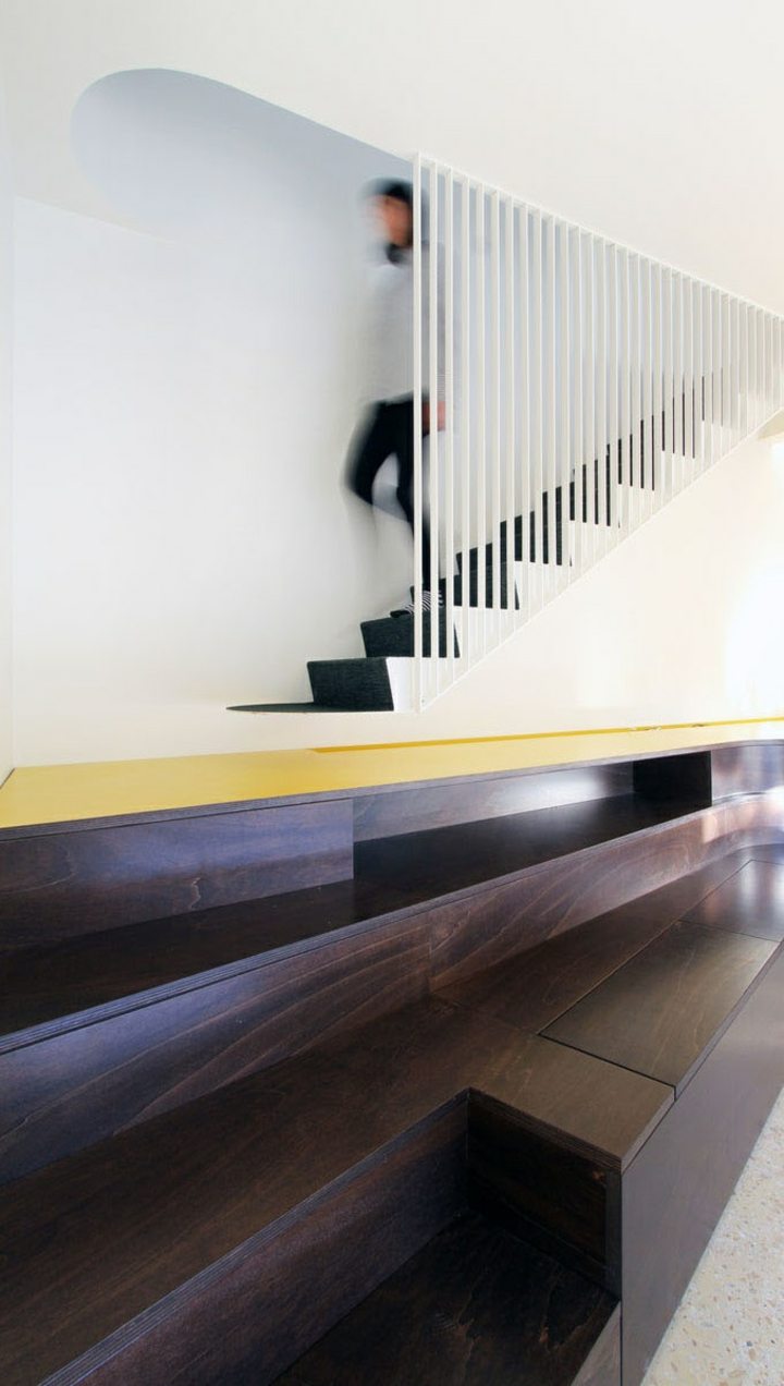 diseño de escaleras suelo madera