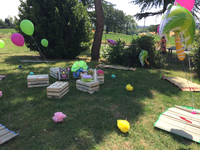 fiestas infantiles-celebracion-cumpleanos-estilo-hawayano