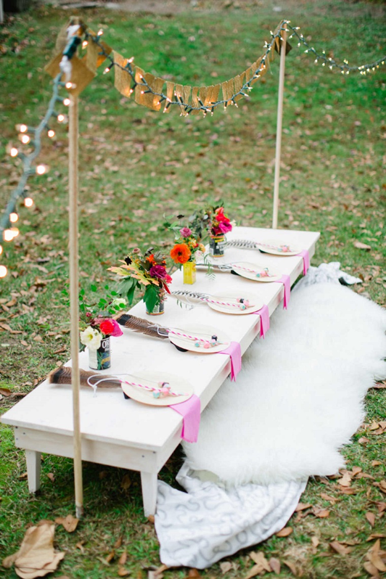 fiestas-infantiles-decoracion-mesa-luces