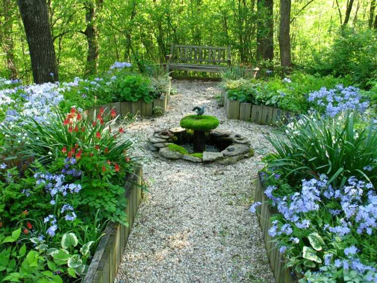 ideas-para-decorar-un-jardin-rustico-plantas-lugar-descanso