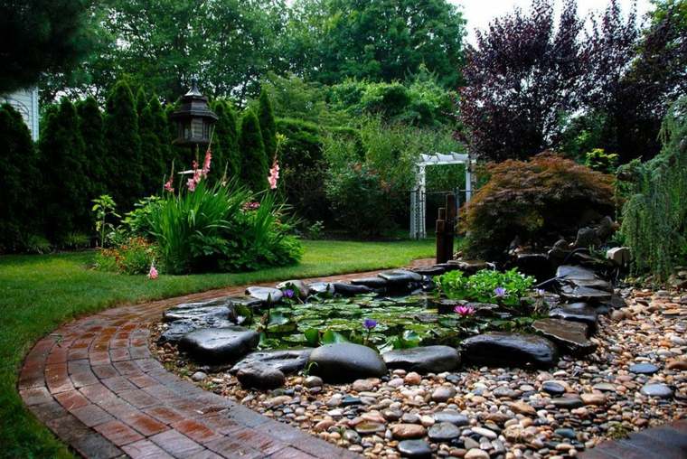 jardines con piedras decoración