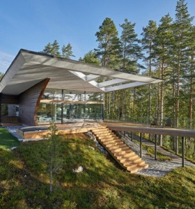 La arquitectura moderna en la casa Wave por Seppo Mantyla y Polar Life Haus