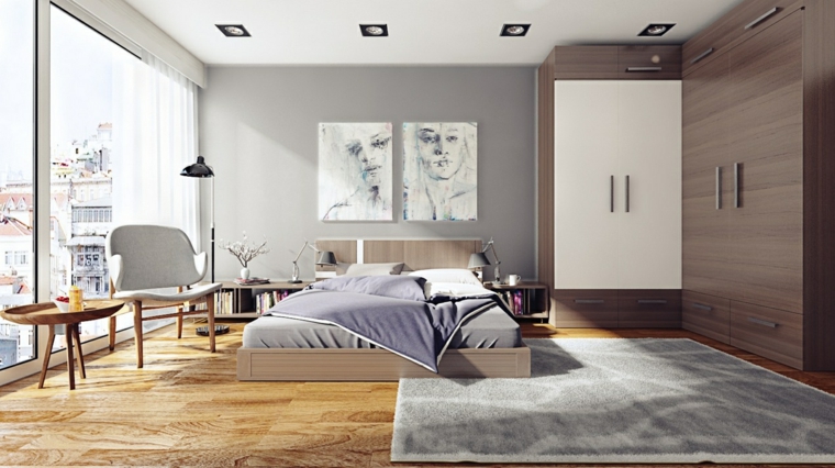 modelos de camas de madera-dormitorio