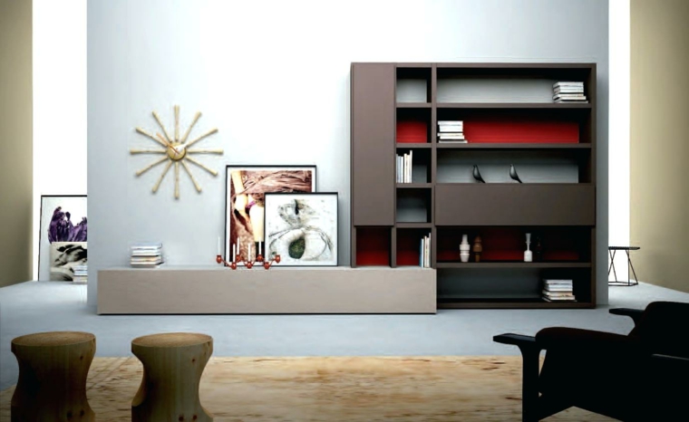 muebles de madera modernos-decorar-salones