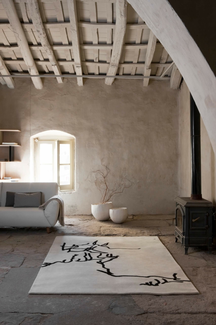 diseño de interiores de estilo wabi-sabi