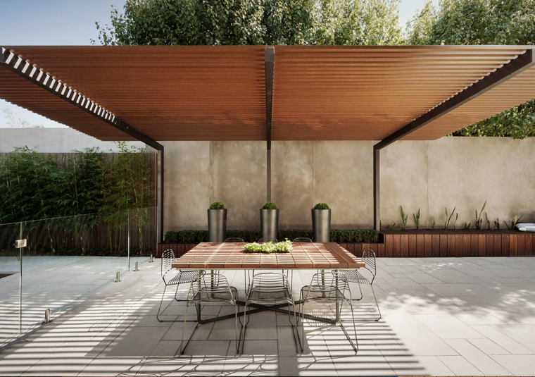 pergolas de madera-contemporaneas-decorar