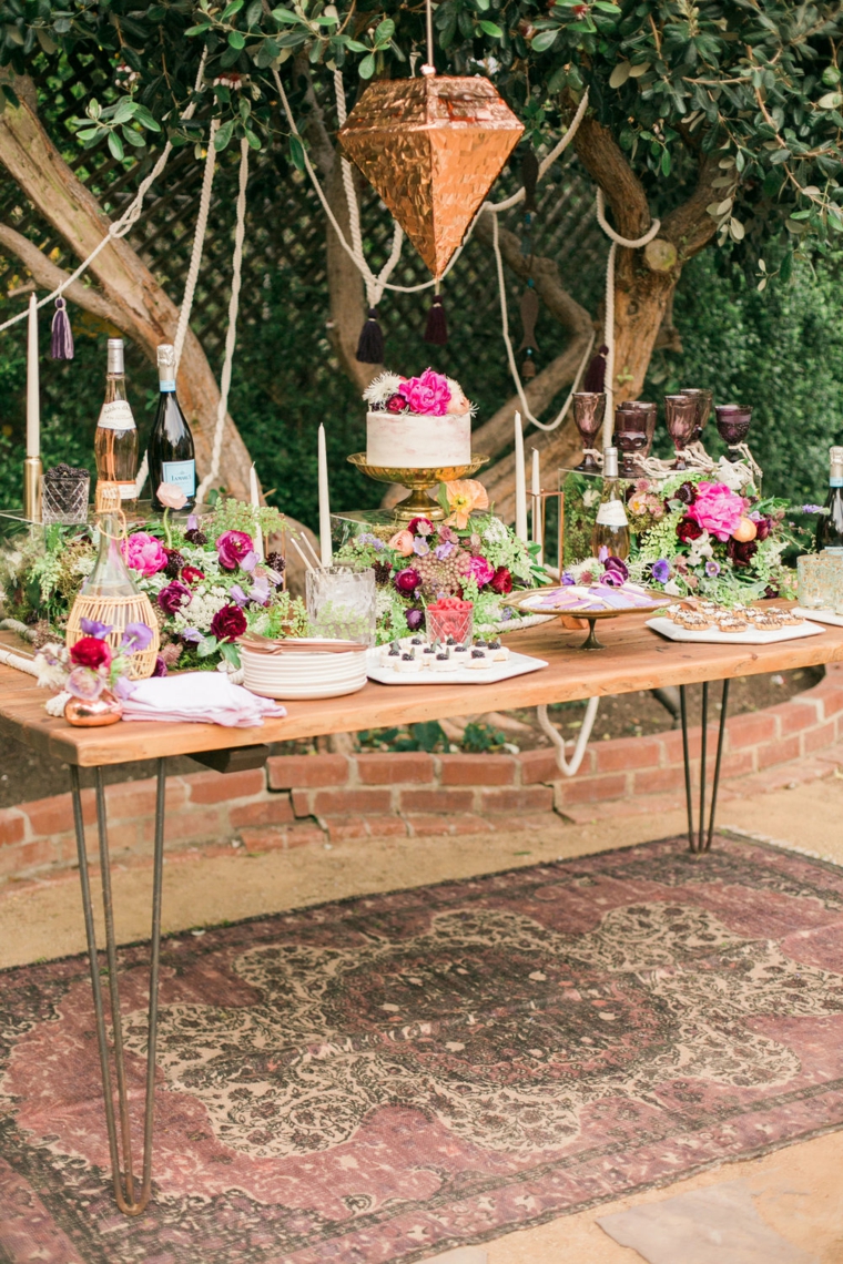 boda-decoracion-estilo-bohemio-mesa-dulces