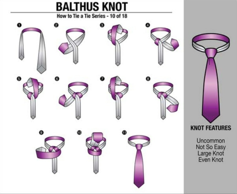 como hacer nudo de corbata-balthus-knot