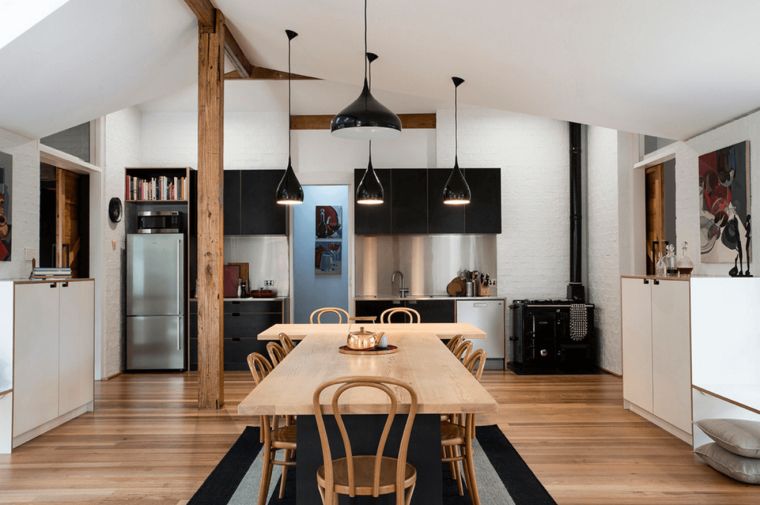 disenos-de-cocinas-estilo-rustico-mesa