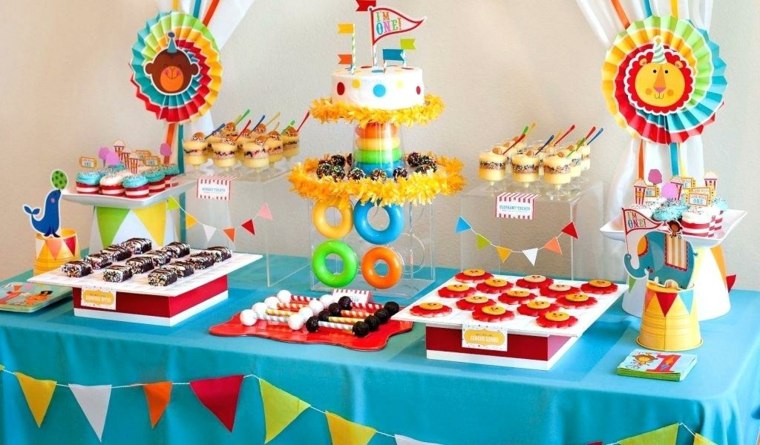 ideas para cumpleaños decoración-en-colores