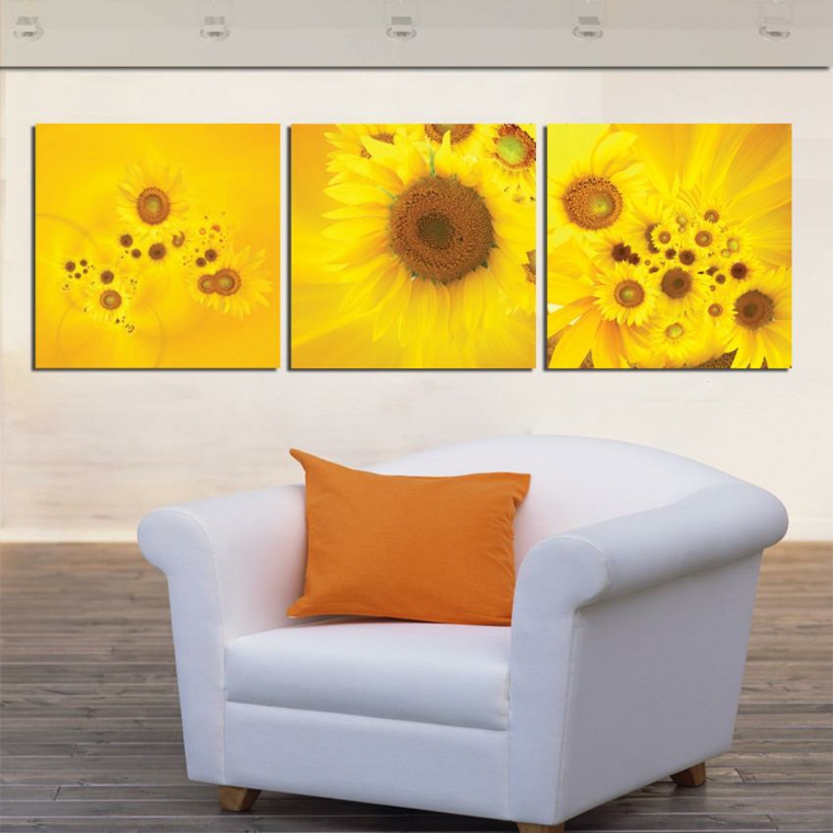 imagenes de girasoles-decorar-paredes