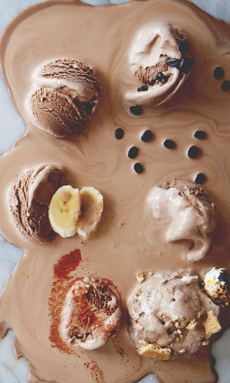 recetas de helados caseros-chocolate-opciones