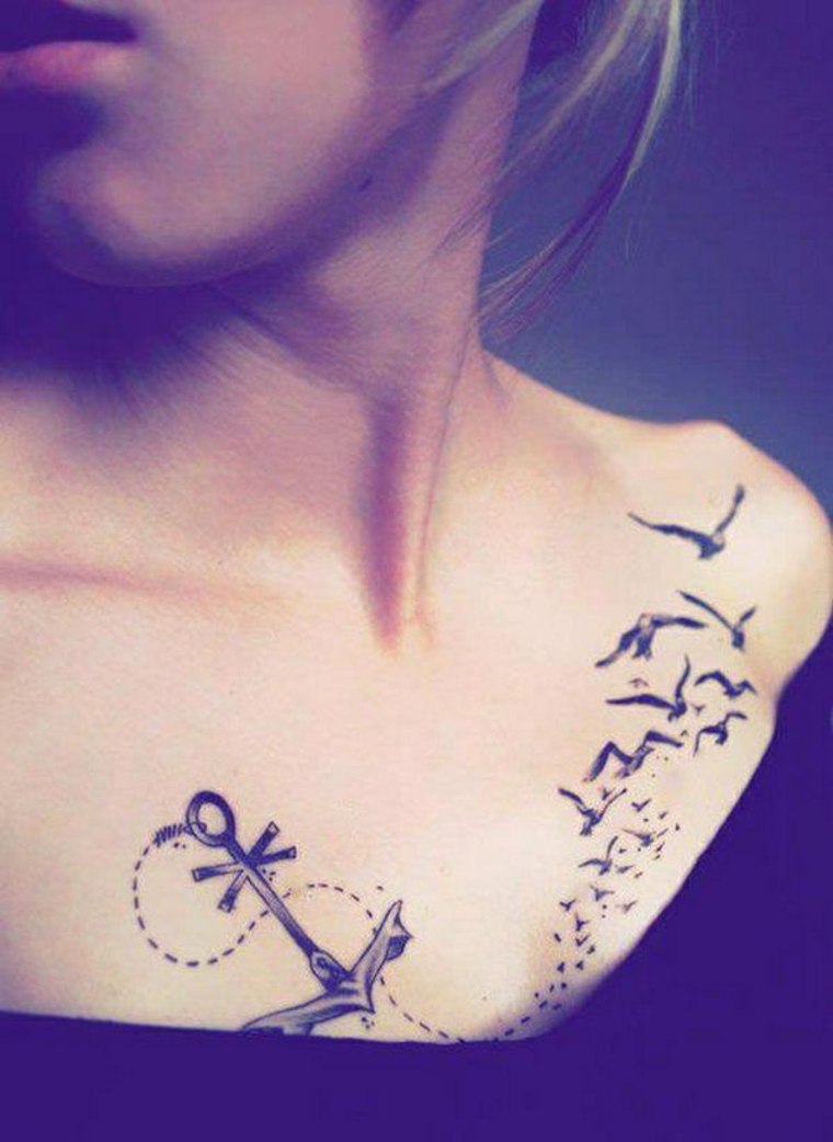 tatuaje-de-ancla-y-aves
