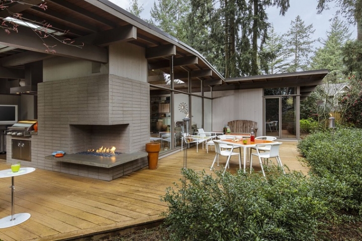 Imagenes de chimeneas y mesas de fuego para el jardín