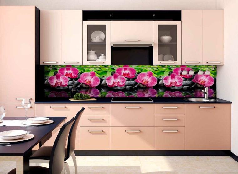 interiores de cocinas-salpicaderos-colores