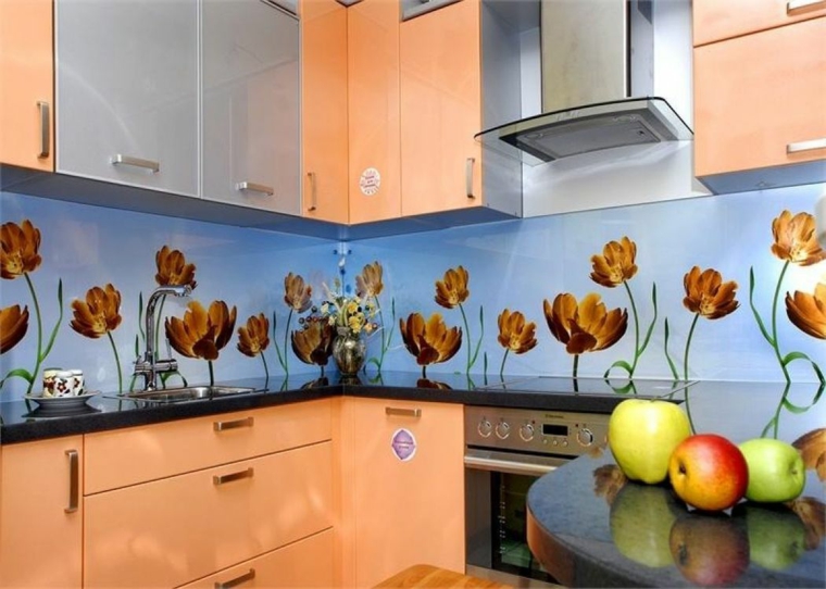 interiores de cocinas-salpicaderos-modernos-flores
