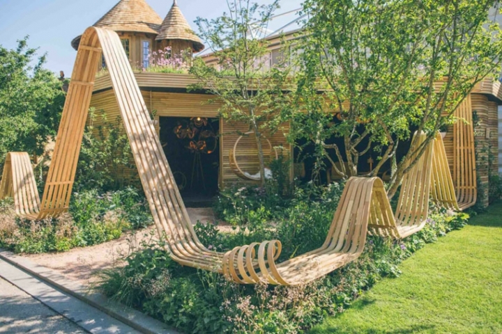 Naturaleza mobiliario y diseño al estilo de Tom Raffield en el Chelsea