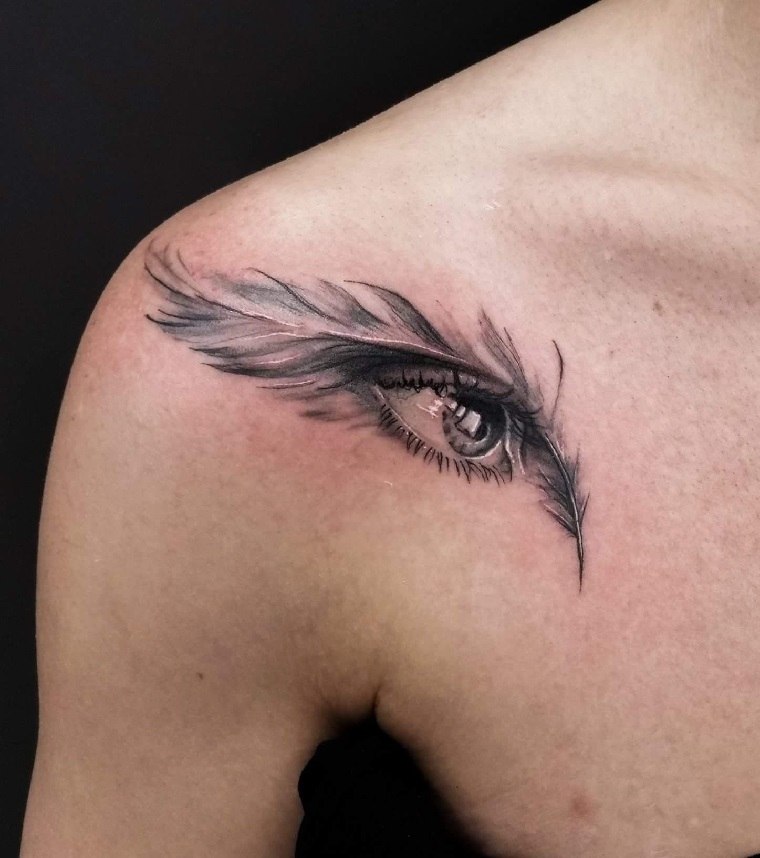tatuajes-de-plumas-ojo-ideas-origianles