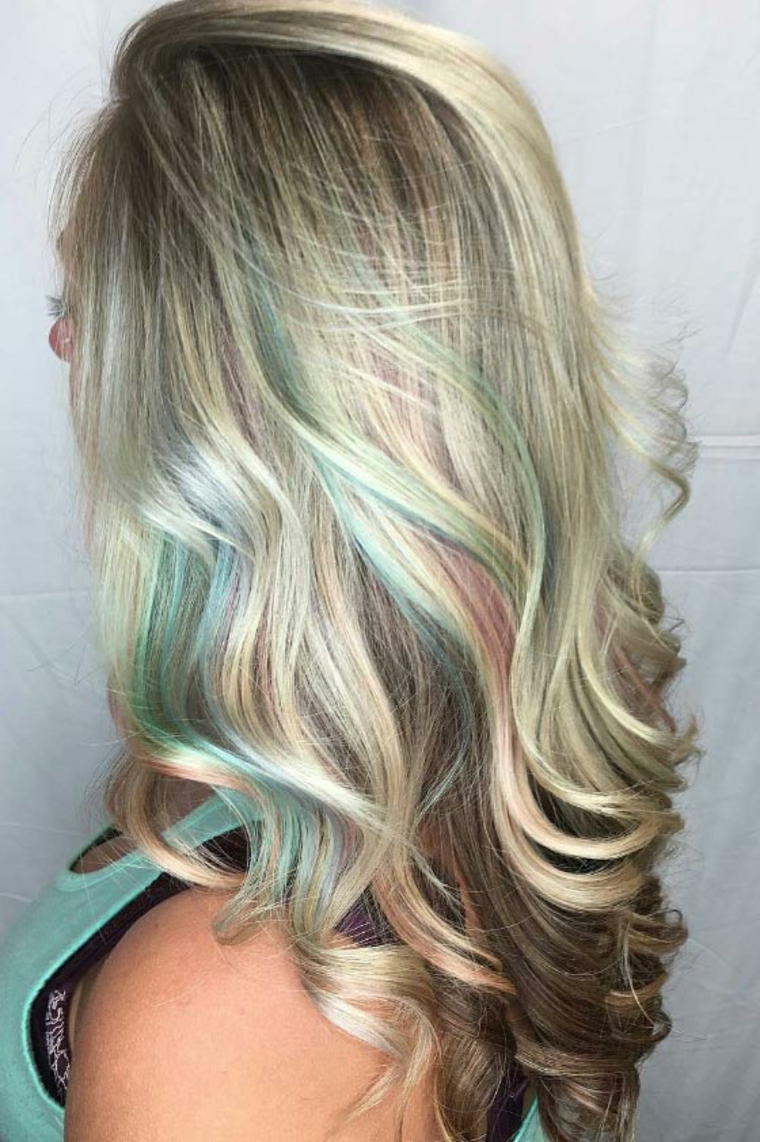 estilo cabello arcoiris