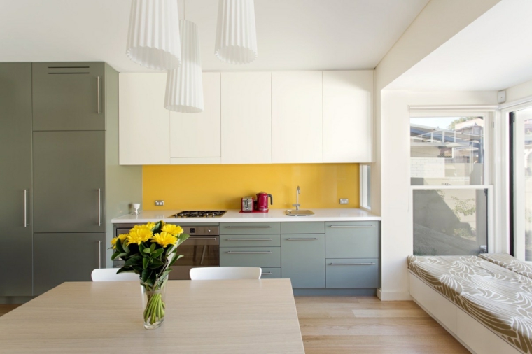 decoración para cocinas-ideas-atractivas-colores-combinacion