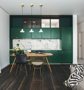 decoracion-para-cocinas-ideas-atractivas-muebles-verde