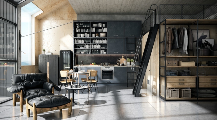 decoracion-para-cocinas-ideas-estilo-industrial