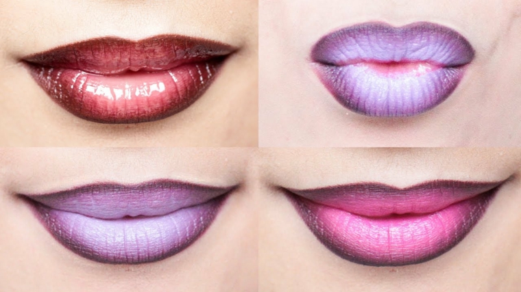 maquillaje de noche-labios-modernos