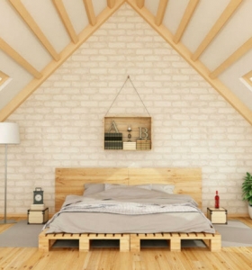 Ático de estilo moderno - ideas de diseño y decoración para habitaciones