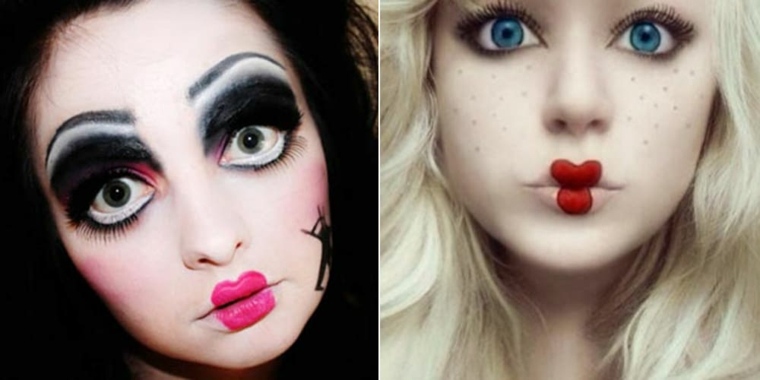maquillaje zombie-muneca-halloween