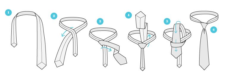 nudo de corbata-opciones-nudo-simple-tutorial
