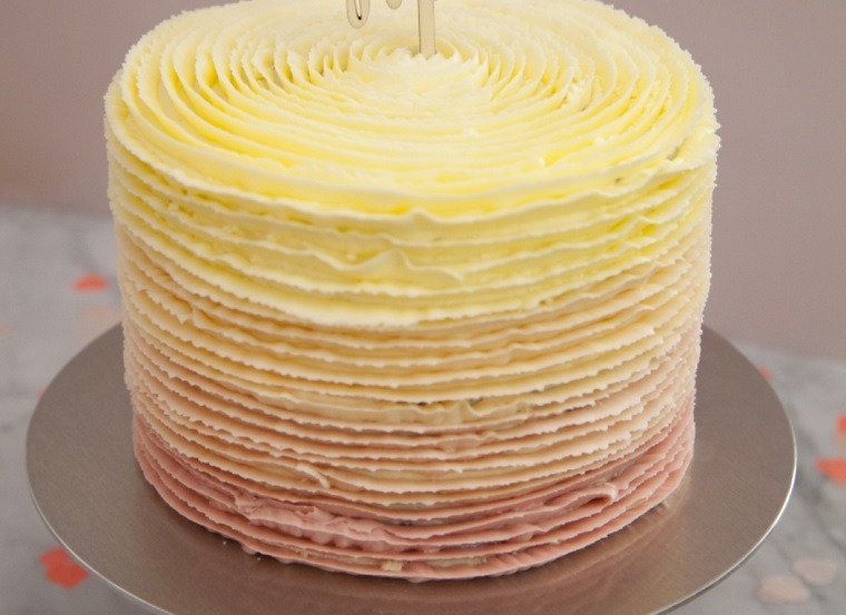 pasteles de cumpleaños para niñas-colores-receta