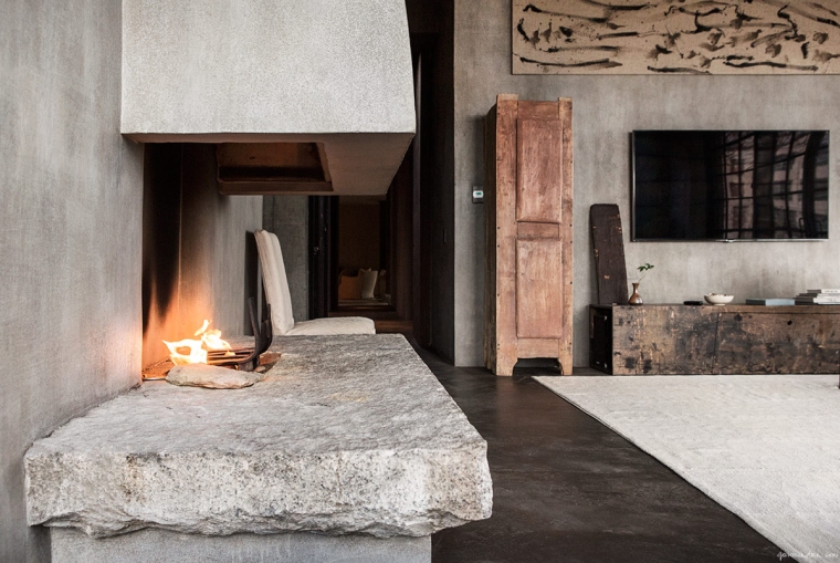 wabi-sabi-diseno-interior-chimenea-piedra