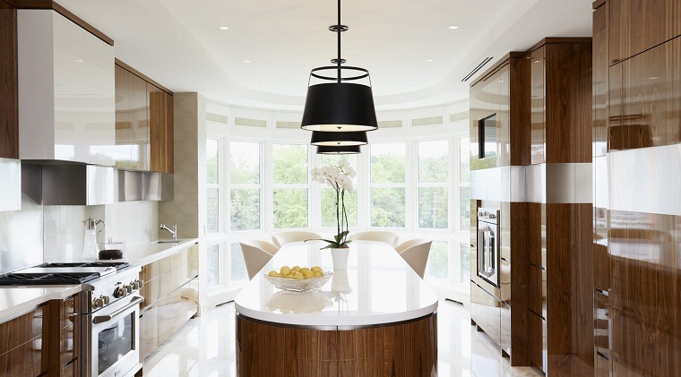 cocina-isla-forma-ovalada-Douglas-Design-Studio