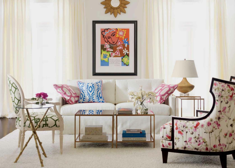 decoracion de salas pequenas-colores-claros