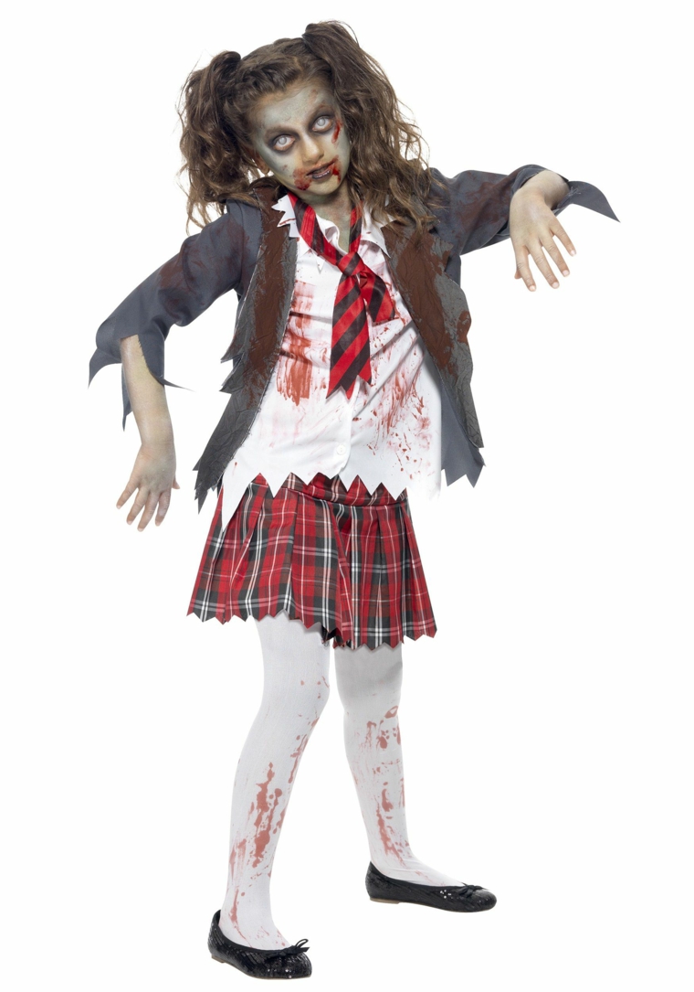 disfraces para ninas halloween-zombie