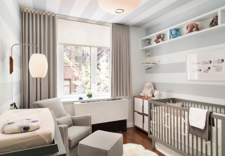 habitación-de-bebé-color-gris