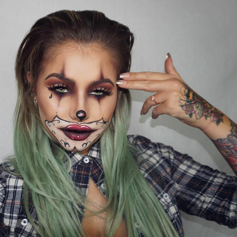 maquillaje-halloween-bufon-ideas-atractivas